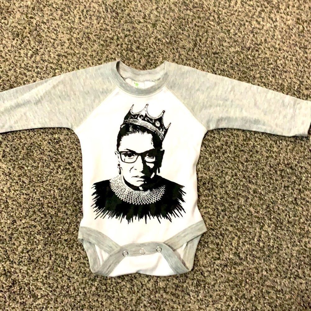 Ruth Bader Ginsberg Long Sleeved Onesie - 0-3 Months